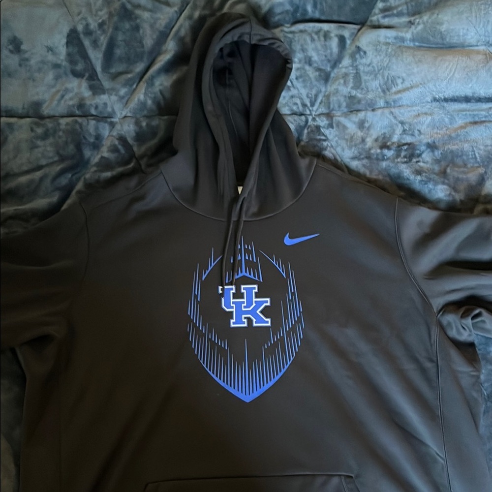 Nike Black and Blue Hoodie